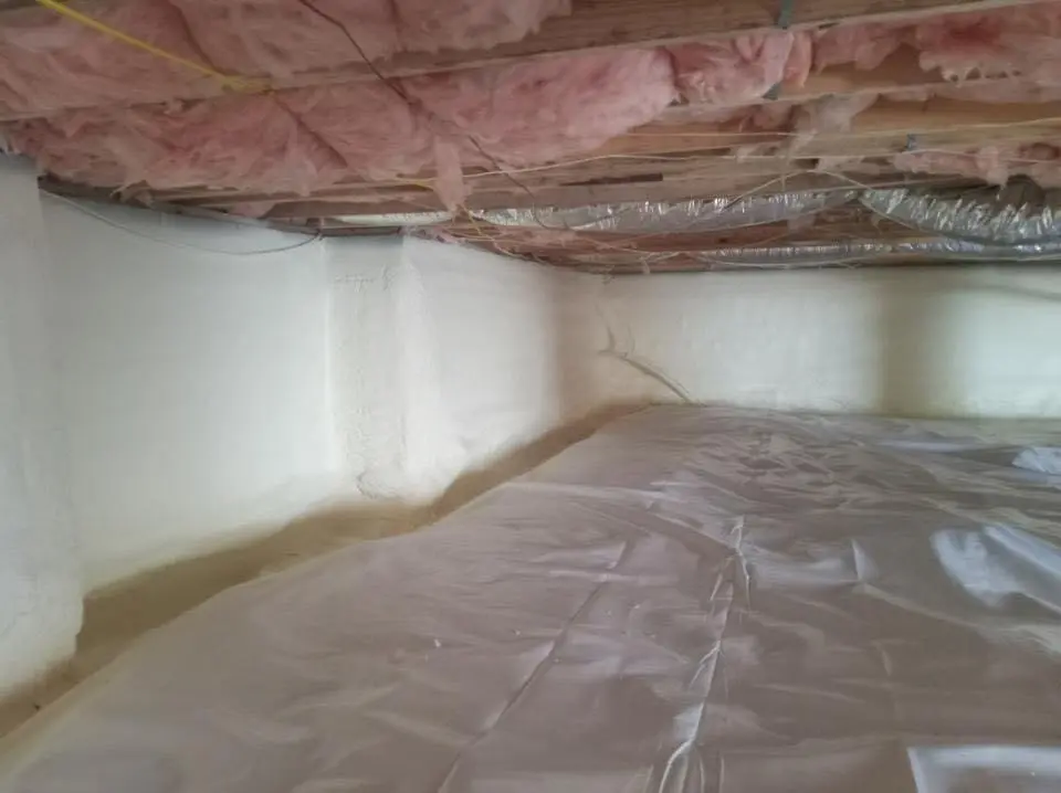 Crawl space encapsulation with closed-cell spray foam for Roof Maintenance in Bountiful