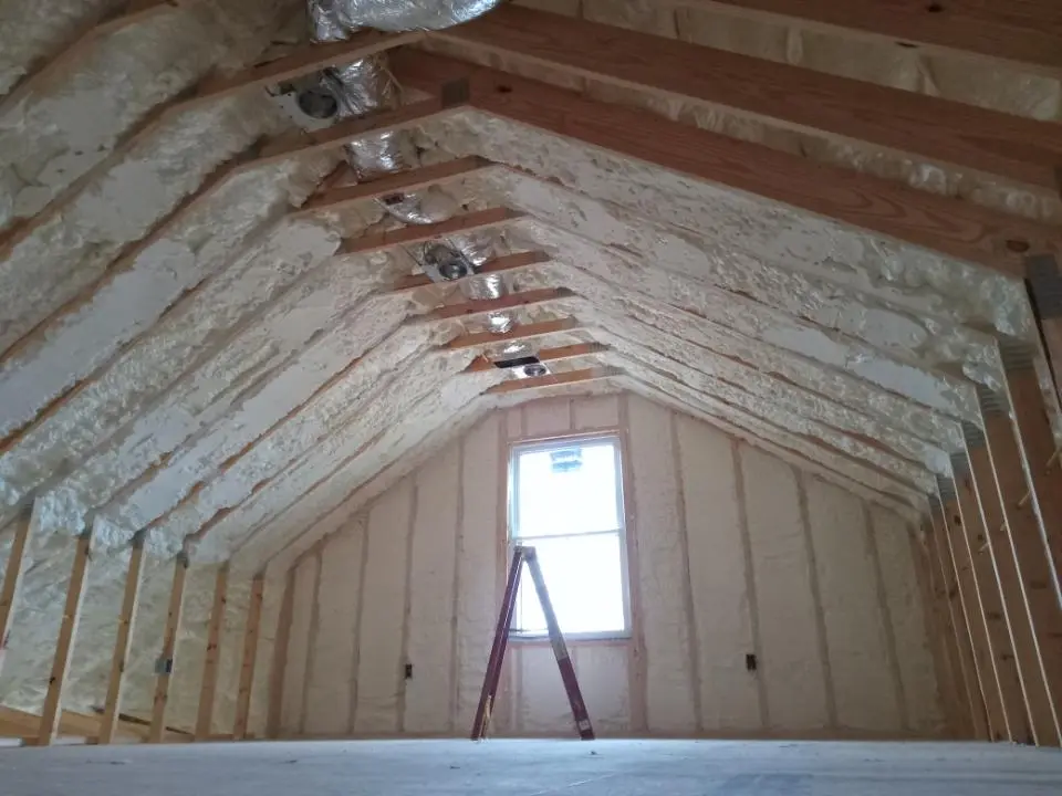 Spray foam roofing application for Crawl Space Insulation project in Bountiful